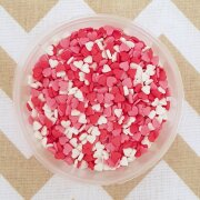 Посыпка Сердечки красно-бело-розовые